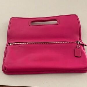 Coach Fuchsia Wristlet Clutch